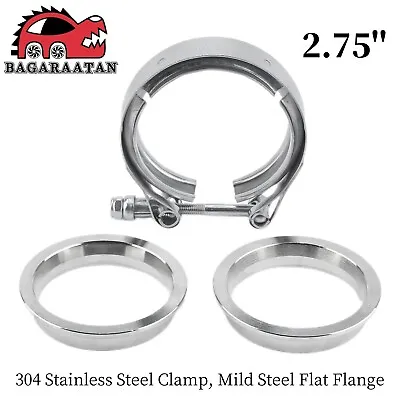 2.75  70mm V-Band Clamp With Flat Flanges For Intercooler Turbo Air Intake Pipe • $25.49