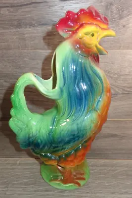 St Clement Vintage French Majolica Rooster Absinthe Pitcher • $89.99