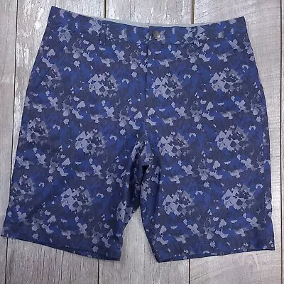 Puma Dassler Shorts Mens 36 Blue Golf Drycell Comfort Camo Performance Stretch • $18.88