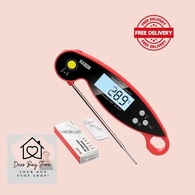 £8.99 • Buy Digital Food Thermometer Probe Cooking Meat Kitchen Temperature BBQ Turkey Milk 