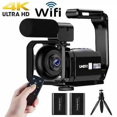 4K Video Camera YouTube Vlogging Audio Recorder 16X Zoom Camcorder Night Vision • $199.59