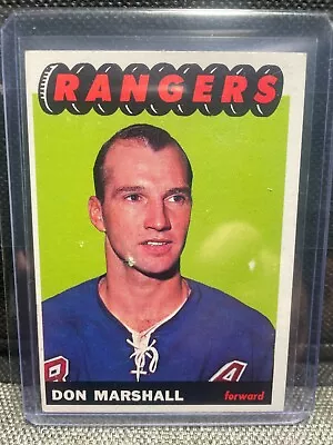 1965-66 Topps # 29 Don Marshall New York Rangers • $5