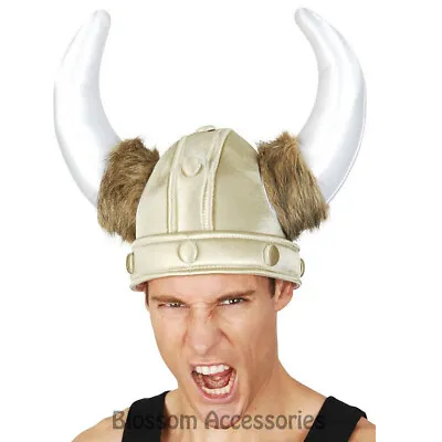 A832 Roman Sot Viking Helmet Horns Hat Medieval Gladiator Armour Costume Party • $12.07