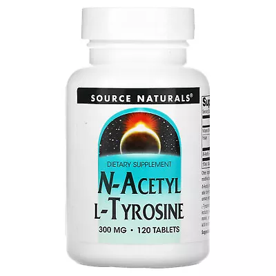 Source Naturals N-Acetyl L-Tyrosine 300 Mg 120 Tablets • $22.79