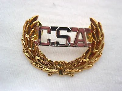 CSA Civil War Confederate States Of America Rebel Army Hat Badge Insignia • $8