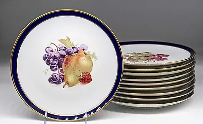 Vintage ECHT COBALT Bavaria Schumann Arzberg E&R BOUNTIFUL Dinner Plates 10.25  • $22