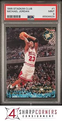 1995 Stadium Club #1 Michael Jordan Bulls Hof Psa 9 K3920424-929 • $32.99