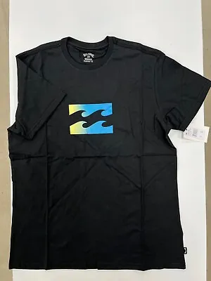 Billabong Men's Team Wave Tee Black NWT ALL SIZES • $27.99