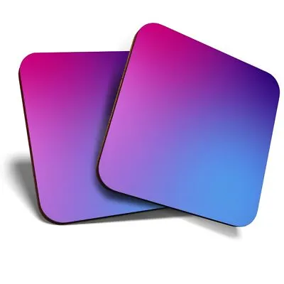 £4.99 • Buy 2 X Coasters - Pink Purple Blue Gradient Colour  #46096
