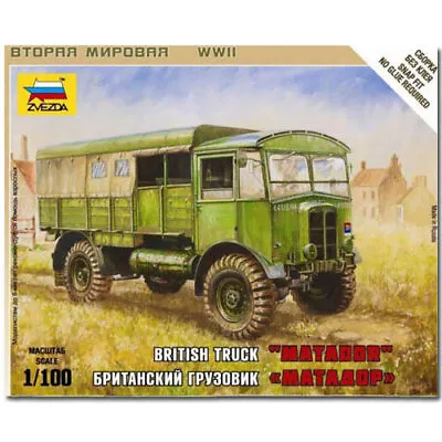 ZVEZDA 6175 British WWI Truck Matador Military Model Kit 1:100 • £8.95