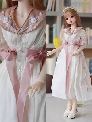 BJD 1/4 Doll Clothing Only Embroidery Dress For MSD MDD Doll Clothes • $51.99