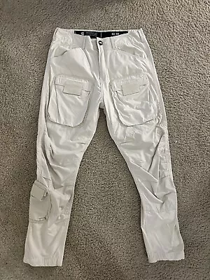 G Star Raw Men’s 3D Regular Tapered Cargo Pants Beige 32x32 • $50