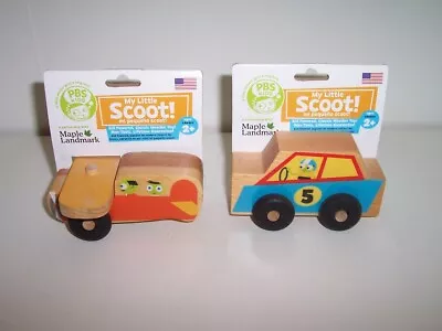 Montgomery Schoolhouse 4  Long Wooden My Little Scoot Airplane & Race Car Lot • $14.40