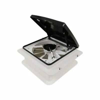 Maxxair 00-04401M Mini Roof Vent W/ 12V Fan; Manual Lift; 4 Speed; Smoke • $159.57