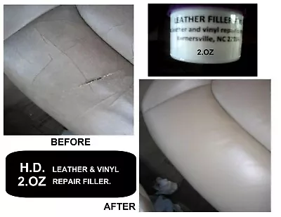 Leather And Vinyl Repair Filler Compound 2 Oz*Kit *** Watch VIDEO Here! ***  • $12.99