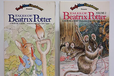 Vintage 90's Tales Of Beatrix Potter 1 & 2- VHS LOT - 10 Tales + Nursery Rhymes • $5.99