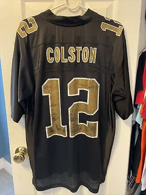 Marques Colston New Orleans Saints Football Reebok Mens Black Jersey Size Medium • $30