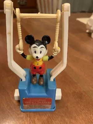 Vintage Mickey Mouse Tricky Trapeze Plastic Toy • $12