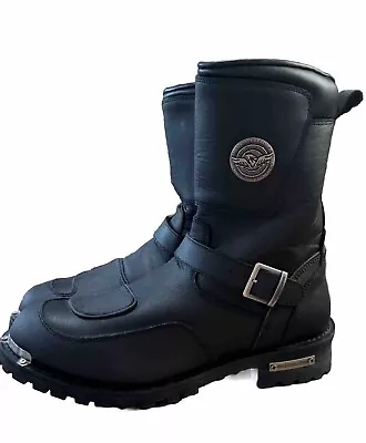 Milwaukee Leather Men's Boot W/ Reflective Piping & Gear Shift Protect' • $104.95