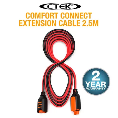 CTEK Comfort Connect Extension Cable 2.5M 8'2  Suits MXS 5.0  MXS 7.0  MXS 10 • $44