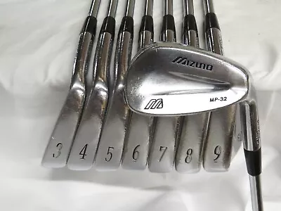 Used Mizuno MP-32 Iron Set 3-PW DG S300 Stiff Flex Steel Shafts MP32 MP 32 • $122.50