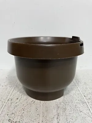 $24.99 • Buy Vintage West Bend Food Preparation System Processor 41001 Brown Mixing Bowl