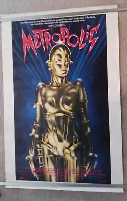 Orignal Metropolis 1984 Rolled 27 X 41 Movie Poster Re-release Giorgio Moroder • $49.50