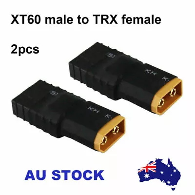 2pcs Male XT60 To Female TRX Adapter Connector Lipo Battery Plugs RC Parts Plug • $8.66