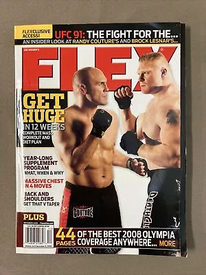 Flex Bodybuilding Magazine / UFC Randy Couture + Brock Lesnar + Mr Olympia 12-08 • $12.99