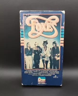 Foxes (1980) VHS Jodie Foster Cherie Currie Adrian Lyne Cult Key Video HTF • $7.99