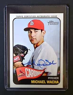 2014 Topps Heritage Real One Autograph/Auto Blue Ink Michael Wacha • $25
