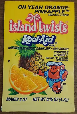 Vintage Kool Aid Packet Unopened Oh Yeah Orange Pineapple • $7.99