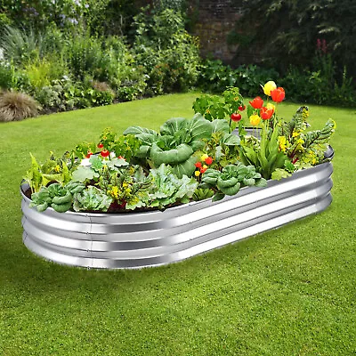 VEVOR Galvanized Raised Garden Bed Planter Box 71.9x36.4x11  Flower Vegetable • $66.26