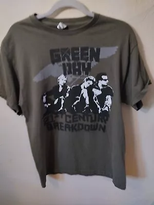 Green Day 21st Century Breakdown Short Sleeve Green Medium T Shirt • $17.95