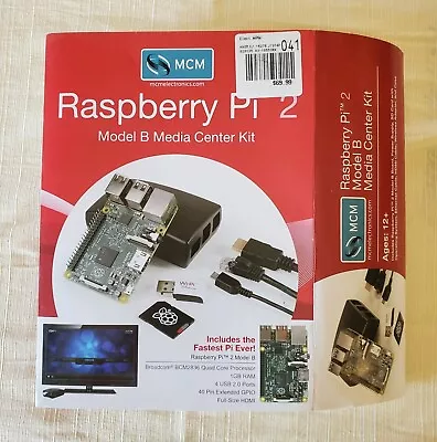 Raspberry Pi 2 Model B Media Center Kit New In Box. Original Packaging  • $65