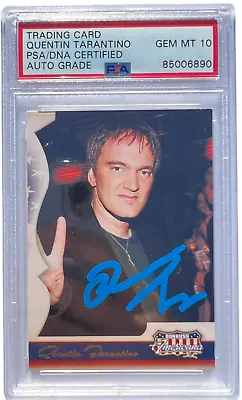 Quentin Tarantino Signed 2008 Donruss Americana #109 Card Psa/dna Auto 10 • $999.99