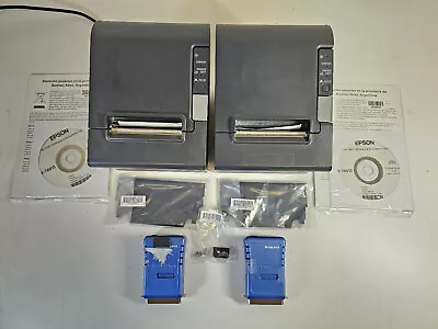 $125 • Buy (P1.T) Lot 2) Epson TM-T88IV M129H POS Thermal Receipt Printer W/x2 TRENDnet