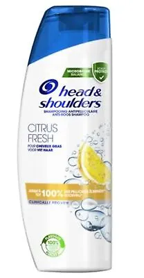 Head&shoulders Shampoo Citrus Fresh Anti Dandruff Kopfhautreinigung Hair Care • £8.18