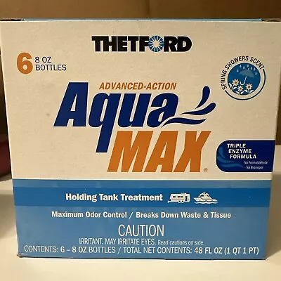 Thetford Marine Aquamax Holding Tank Treatment - 6-Pack 8Oz Liquid Spring Shower • $23.99