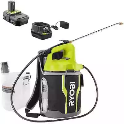 RYOBI ONE+ 18V Cordless Battery 2 Gallon Backpack Chemical Sprayer Full Kit • $107.99