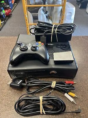$80 • Buy Xbox 360 S Slim Black Console / Cords / Controller Mod 1439 320GB Tested RS