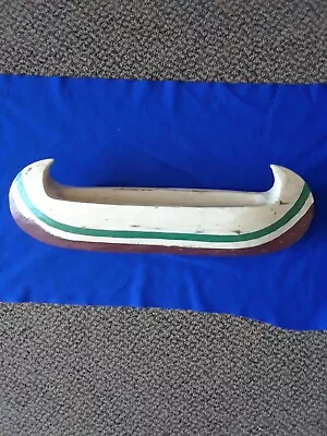 Vintage Wooden Canoe 18 Inches Unbranded One Oar • $18