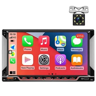 7in Double 2DIN Car MP5 Player Bluetooth Touch Screen Stereo Radio FM W/Camera • $104.30