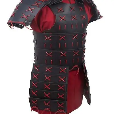 Medieval Steampunk Ronin Samurai Leather Chest Body Armor Viking Knight Cosplay • $73.49