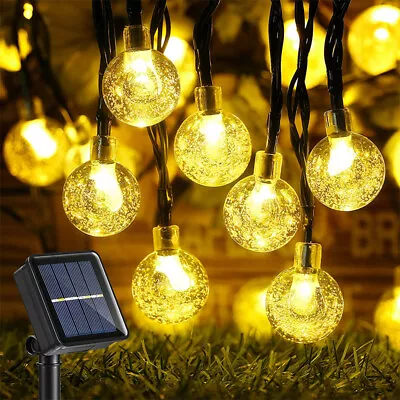 30 LEDS Solar Led String Lights Retro Bulb Garden Fairy Ball Hangin Outdoor Lamp • £5.49