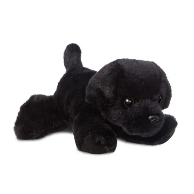 £9.49 • Buy NEW AURORA 20cm FLOPSIES PLUSH BLACK LABRADOR CUDDLY SOFT TOY PUPPY DOG TEDDY