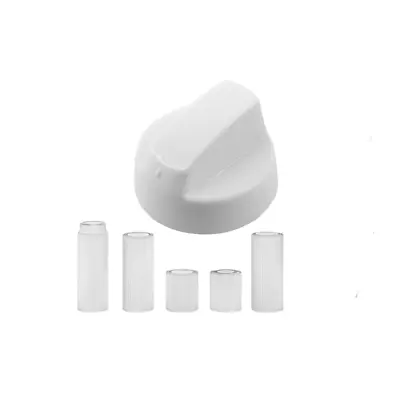 INDESIT & CANDY Cooker Oven Hob White Control Knob & +5 Adaptors • £5.95