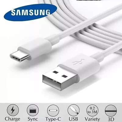 Genuine Samsung Cable S21 S9 S10 S20 Note10 Type C Fast Charger USB Data Galaxy • £2.85