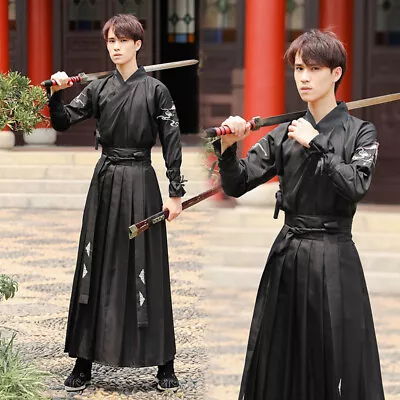 Ming Style Male Modern Hanfu Set Student Men Wuxia Swordsman Cosplay Costume  • $23.99