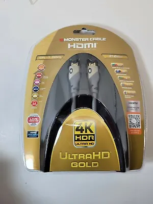 Monster Ultra HD Gold 6 Ft High Speed 21 Gbps HDMI Cable With Ethernet • $9.59